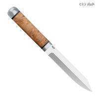 Засапожный-2, стабилизированный кап клена, с тыльником