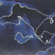 композит с алюминиевой микросеткой волны, синий