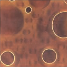 композит с бронзовой микросеткой соты, желтый