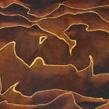 композит с бронзовой микросеткой волны, желтый