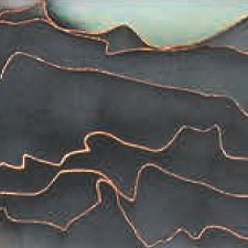 композит светящийся и изменяющий цвет с микросеткой волны