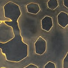 композит с латунной микросеткой соты, черный
